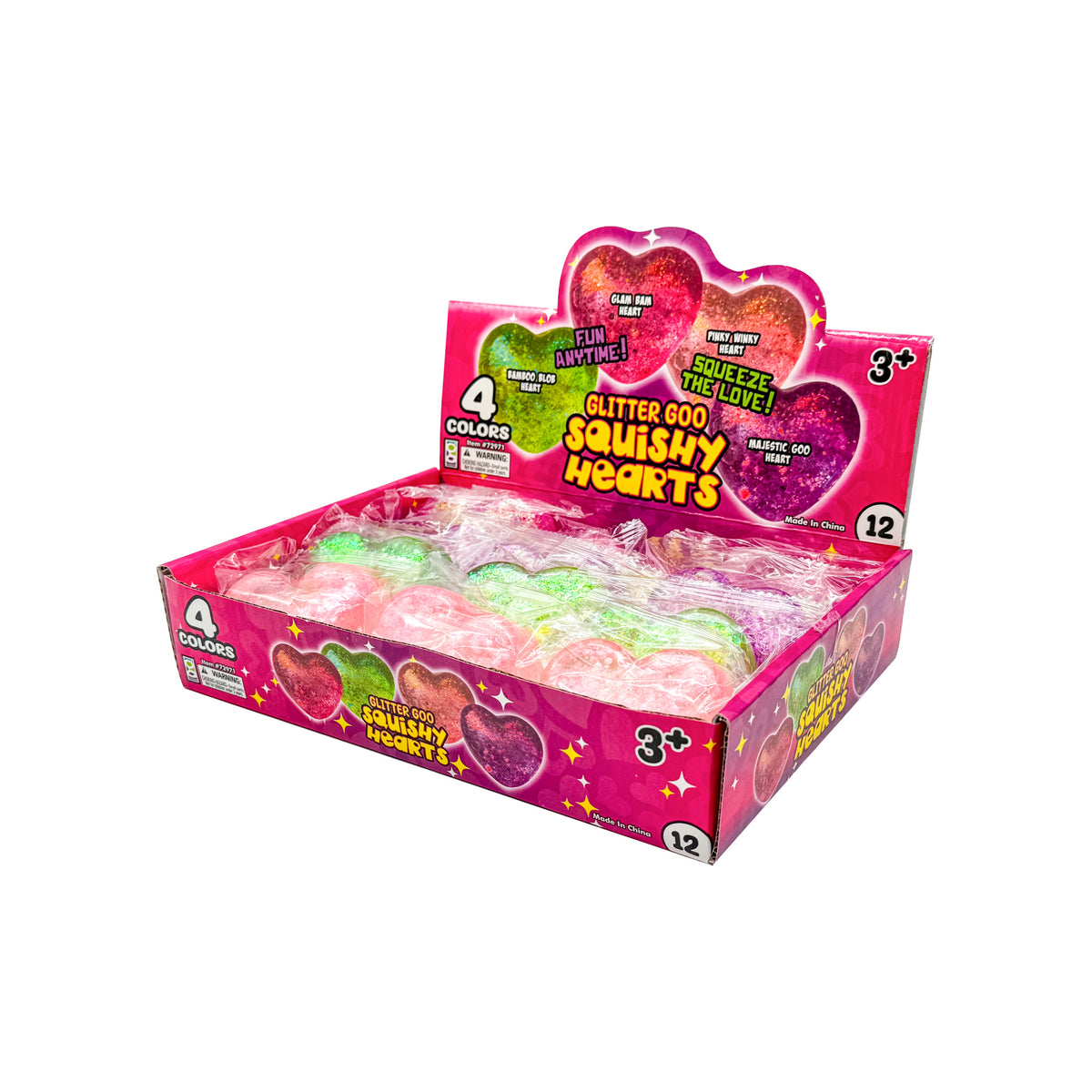 Glitter Goo Squishy Hearts
