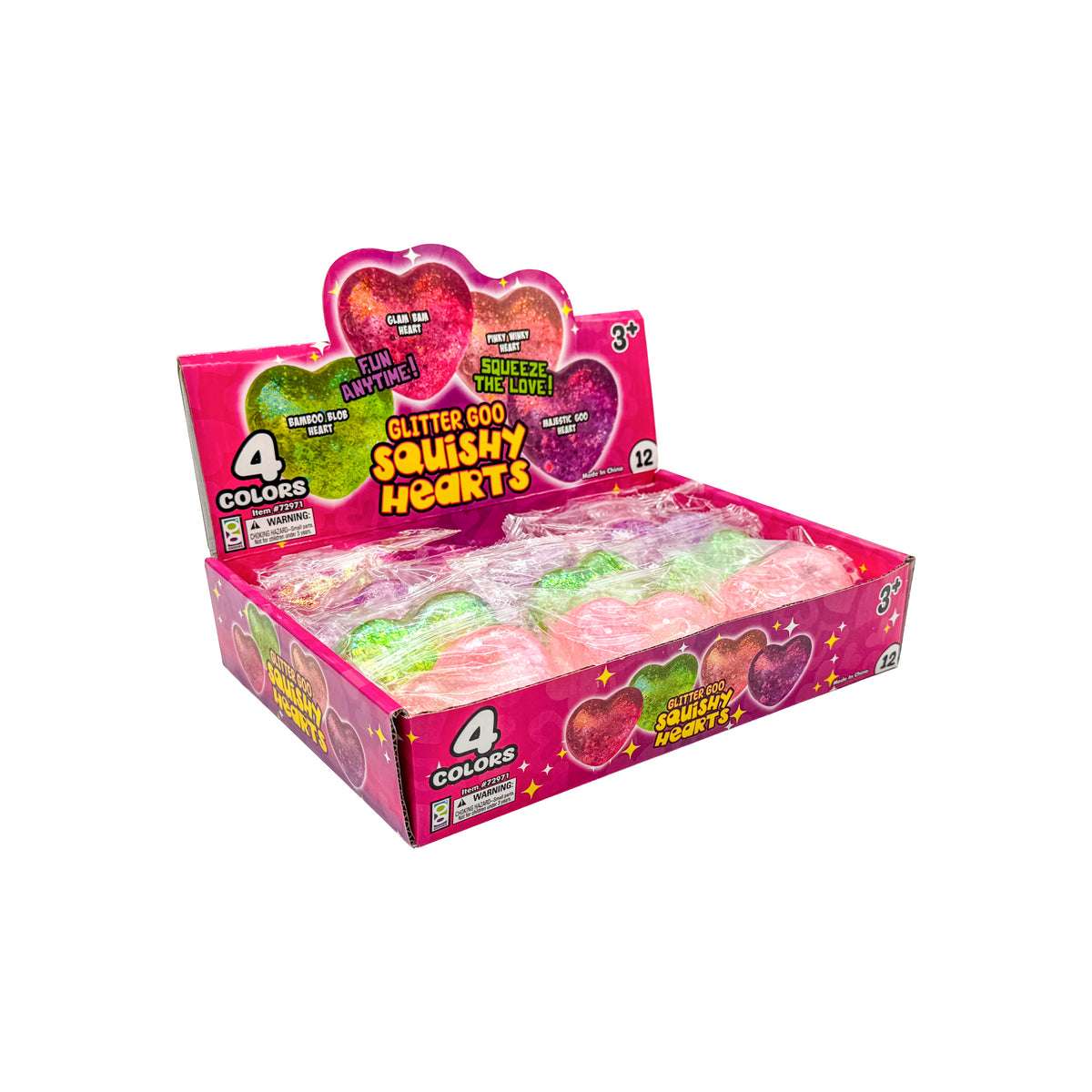 Glitter Goo Squishy Hearts
