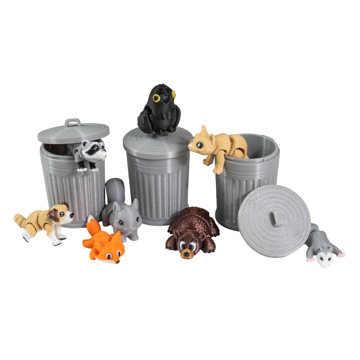Trash Troop 3D Printed Animals