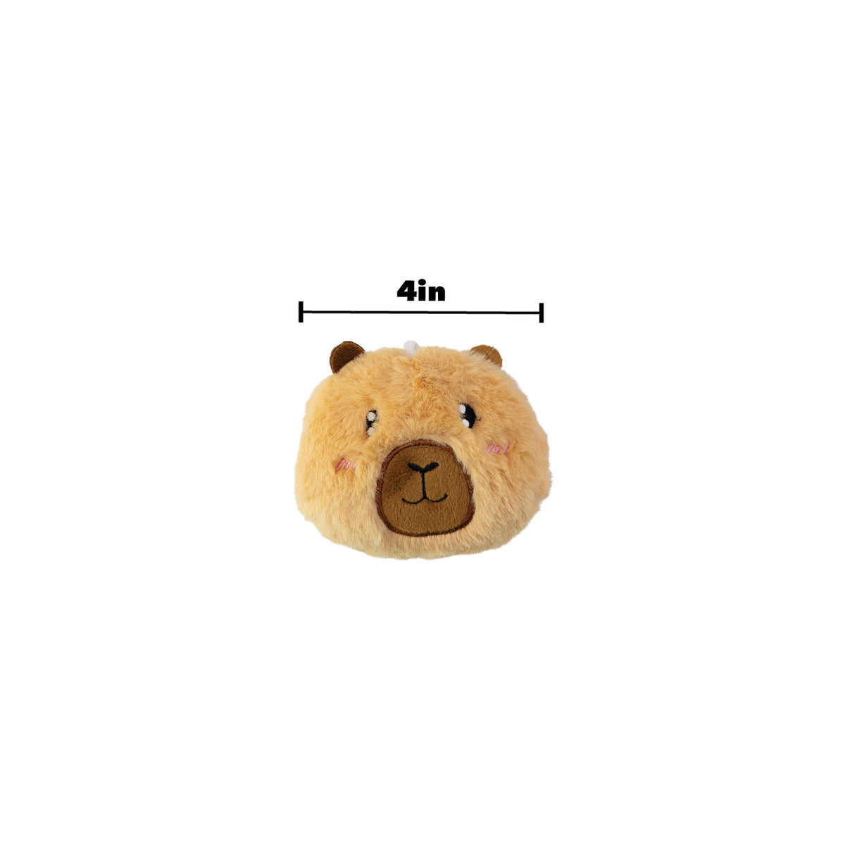 Mini Capybara Head Plush - 12 per bag