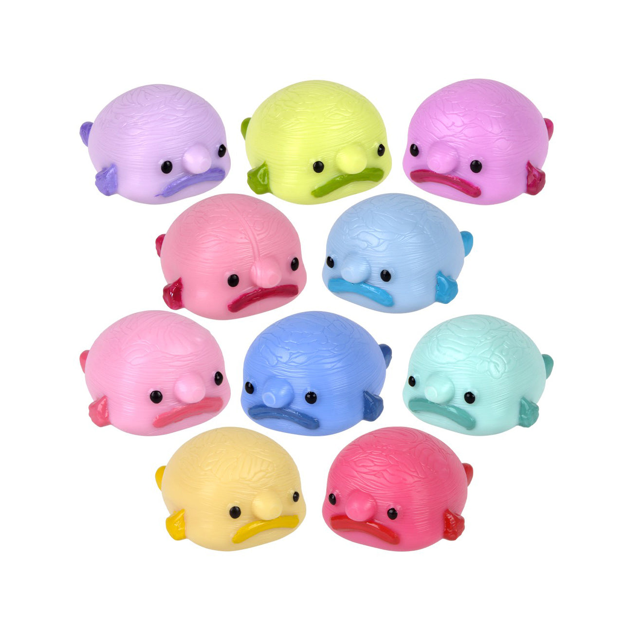 Mini Blobfish Figures in assorted colors