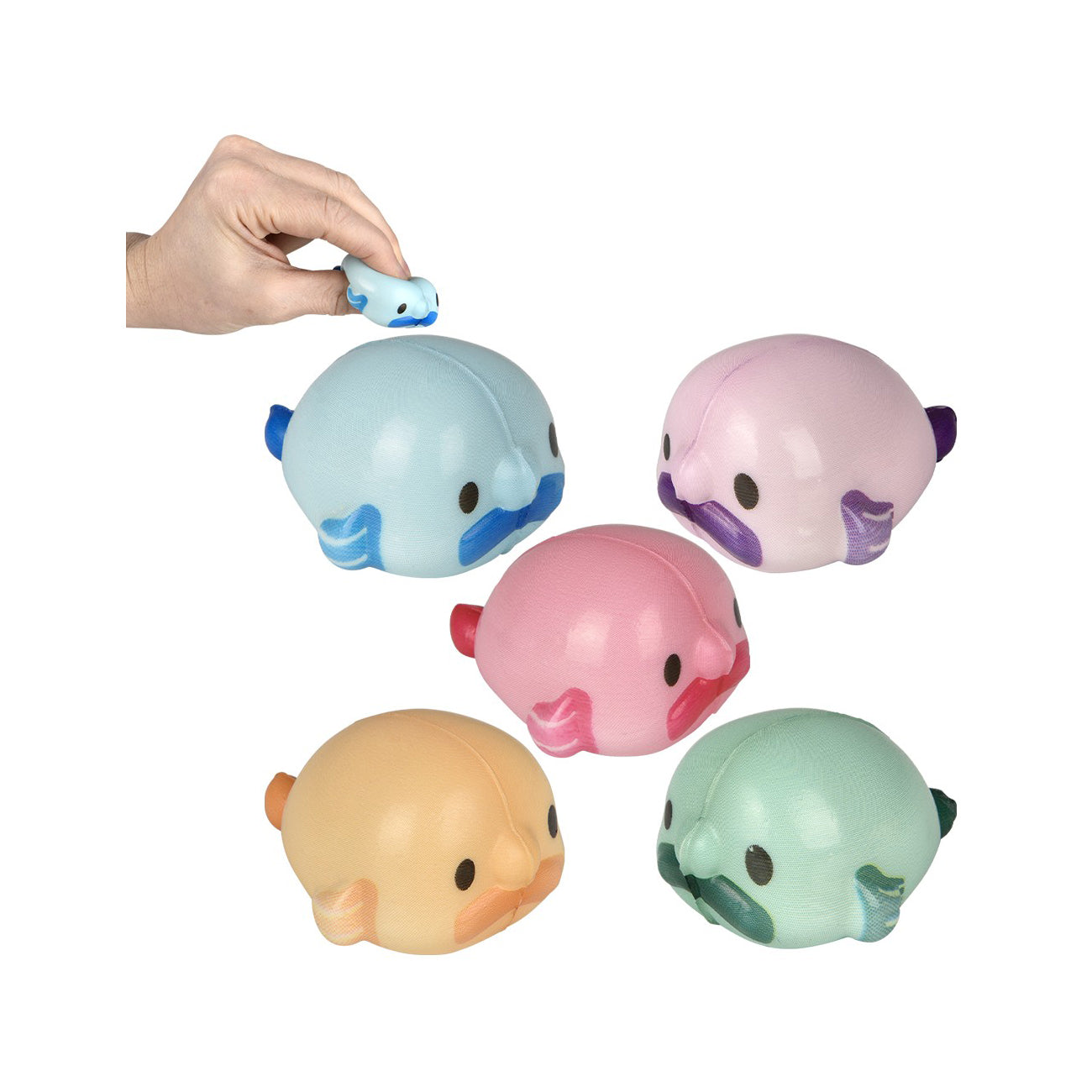 2" Micro Squish Blobfish Squishy Toys - 50 per Bag