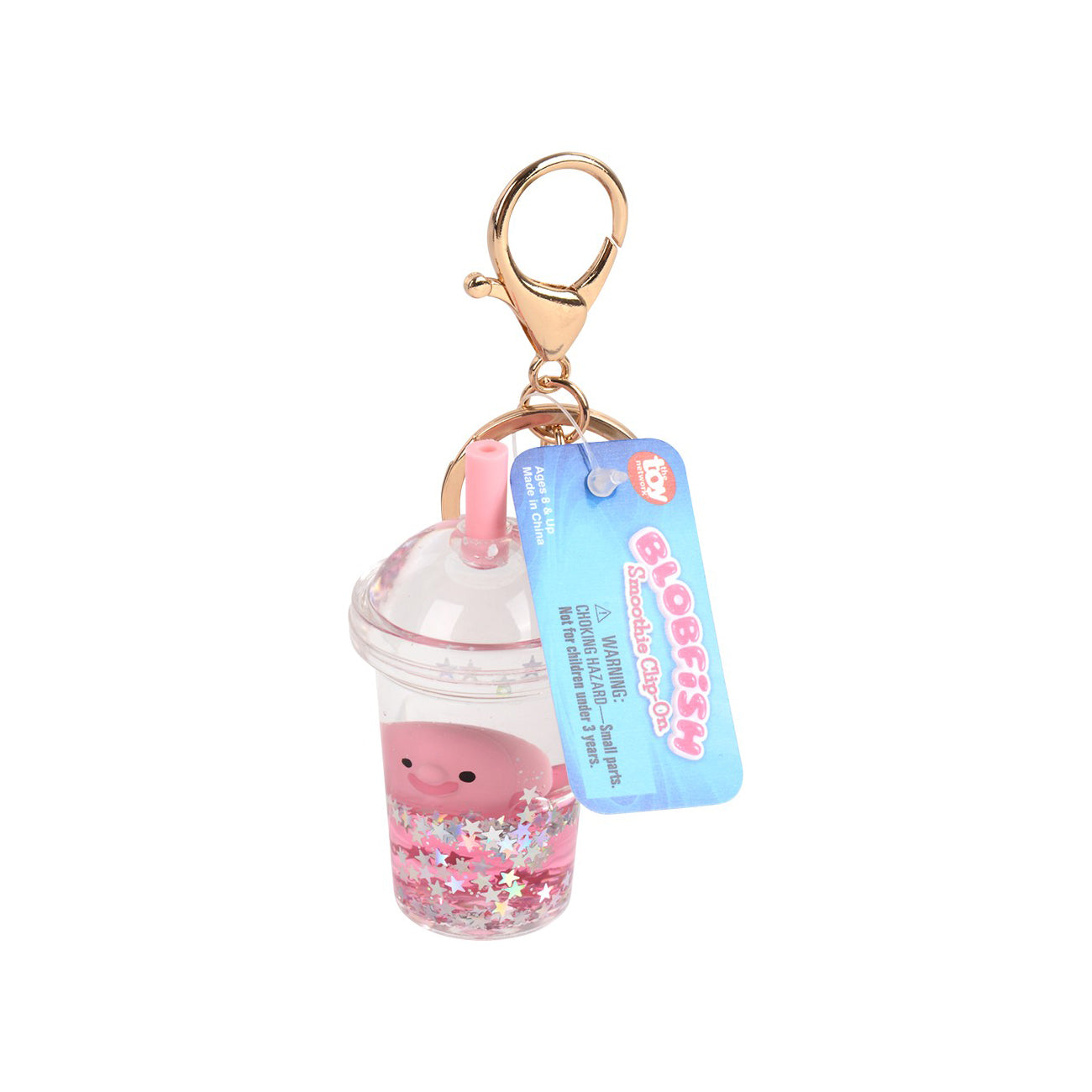 Blobfish Smoothie Clip-on Backpack Buddy Keychain - 12 per display