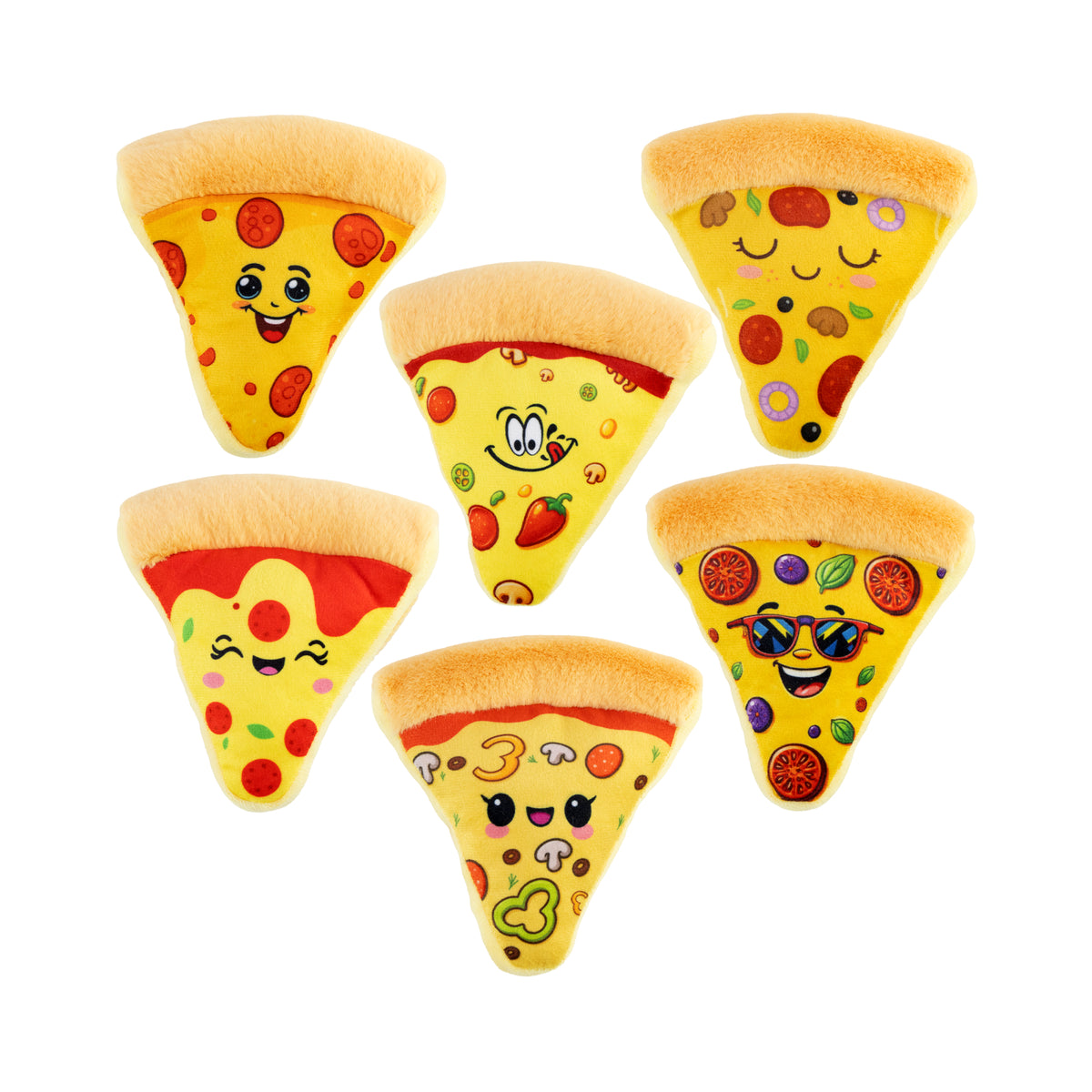 Mini Pizza Plush Assortment - 12 per bag
