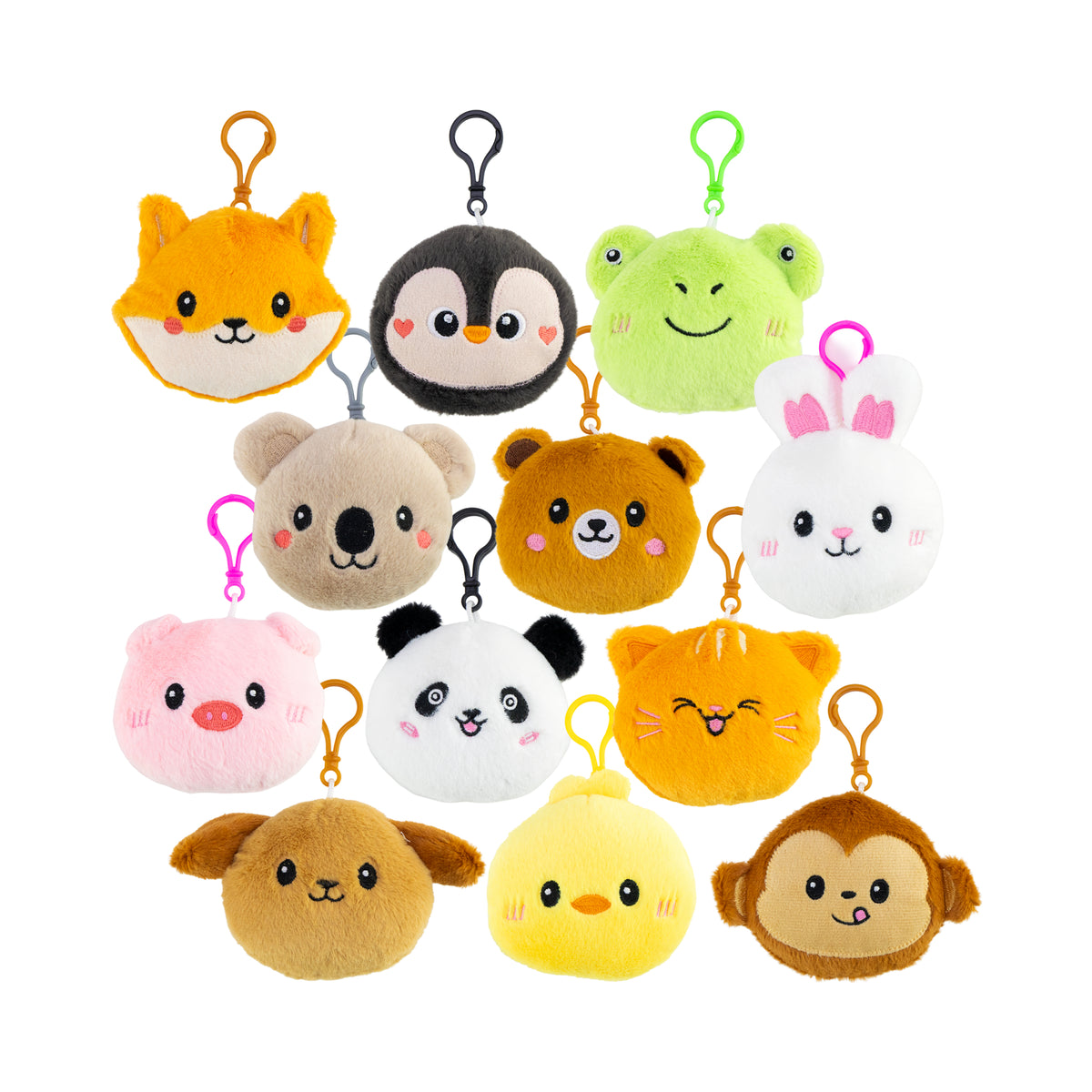 Animal Head Plush Backpack Buddy Assortment