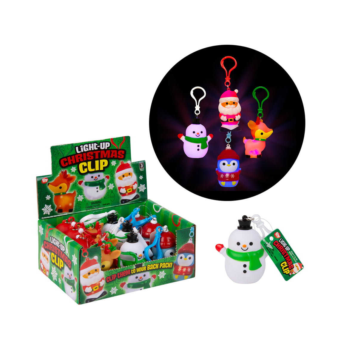 Light Up Christmas Figure Backpack Buddy