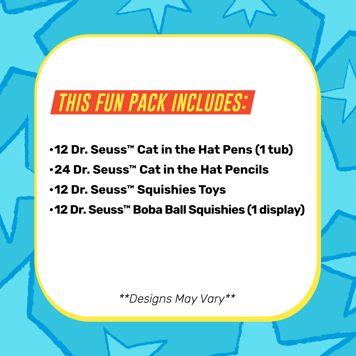 Dr. Seuss™ Cat in the Hat Fun Pack