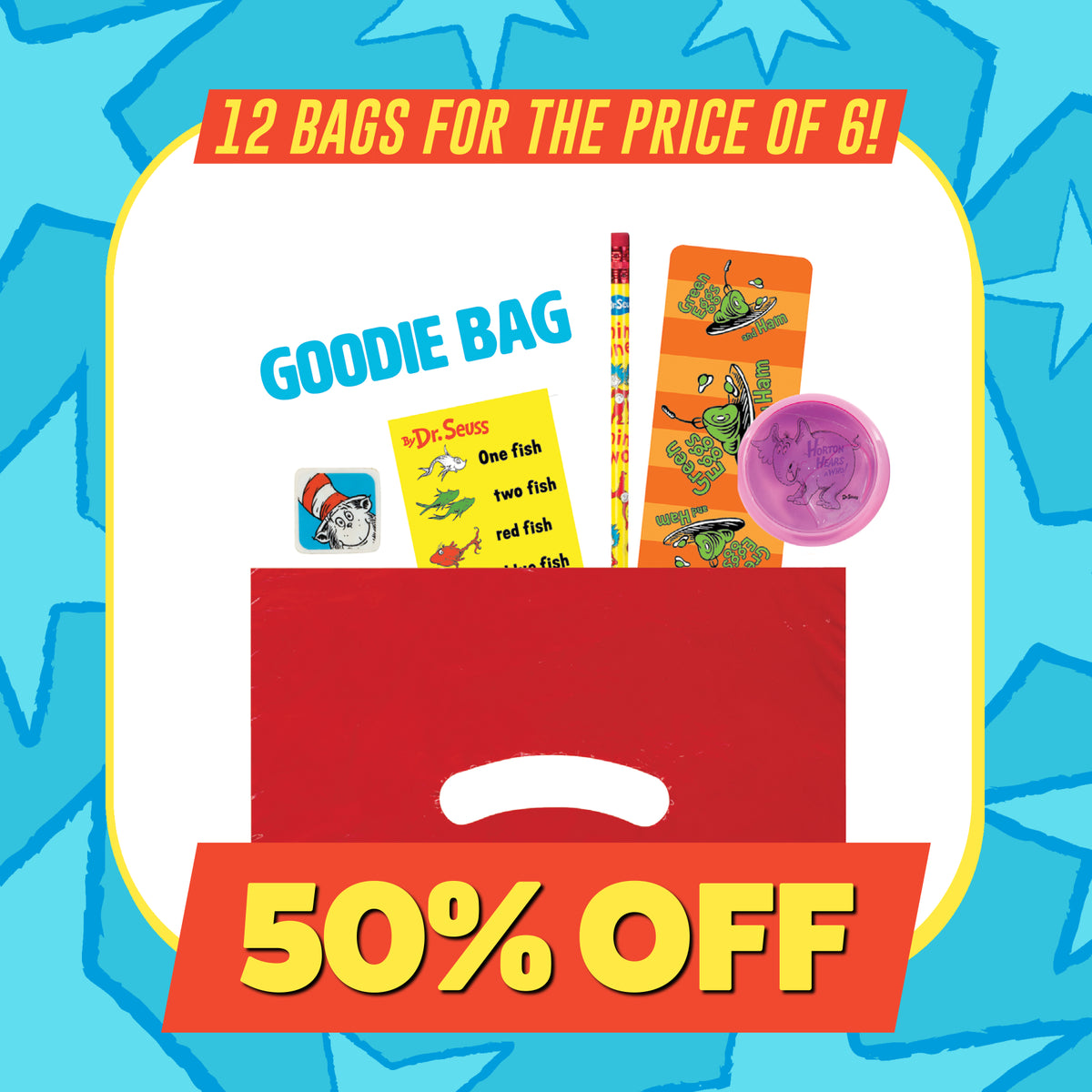 Dr. Seuss™ Goodie Bags - 12 count Deal