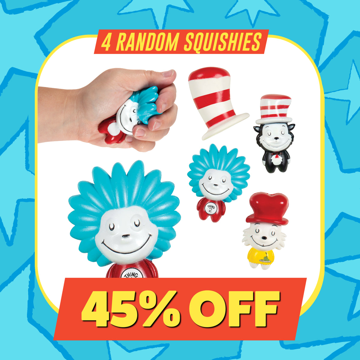 Dr. Seuss™ Squishies Toy 4-Pack
