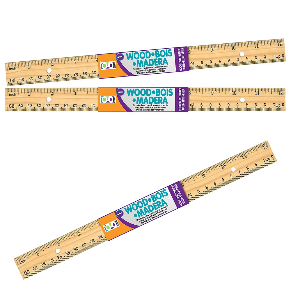 Fun Ruler Des Wooden Ruler - 24 per box – Raymond Geddes