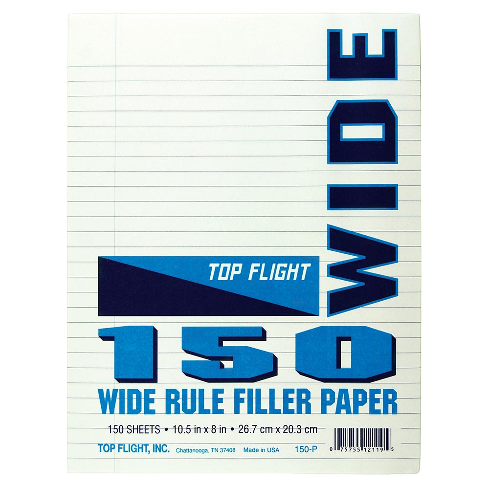 8 x 10.5 Looseleaf Paper Pack - Wide Rule