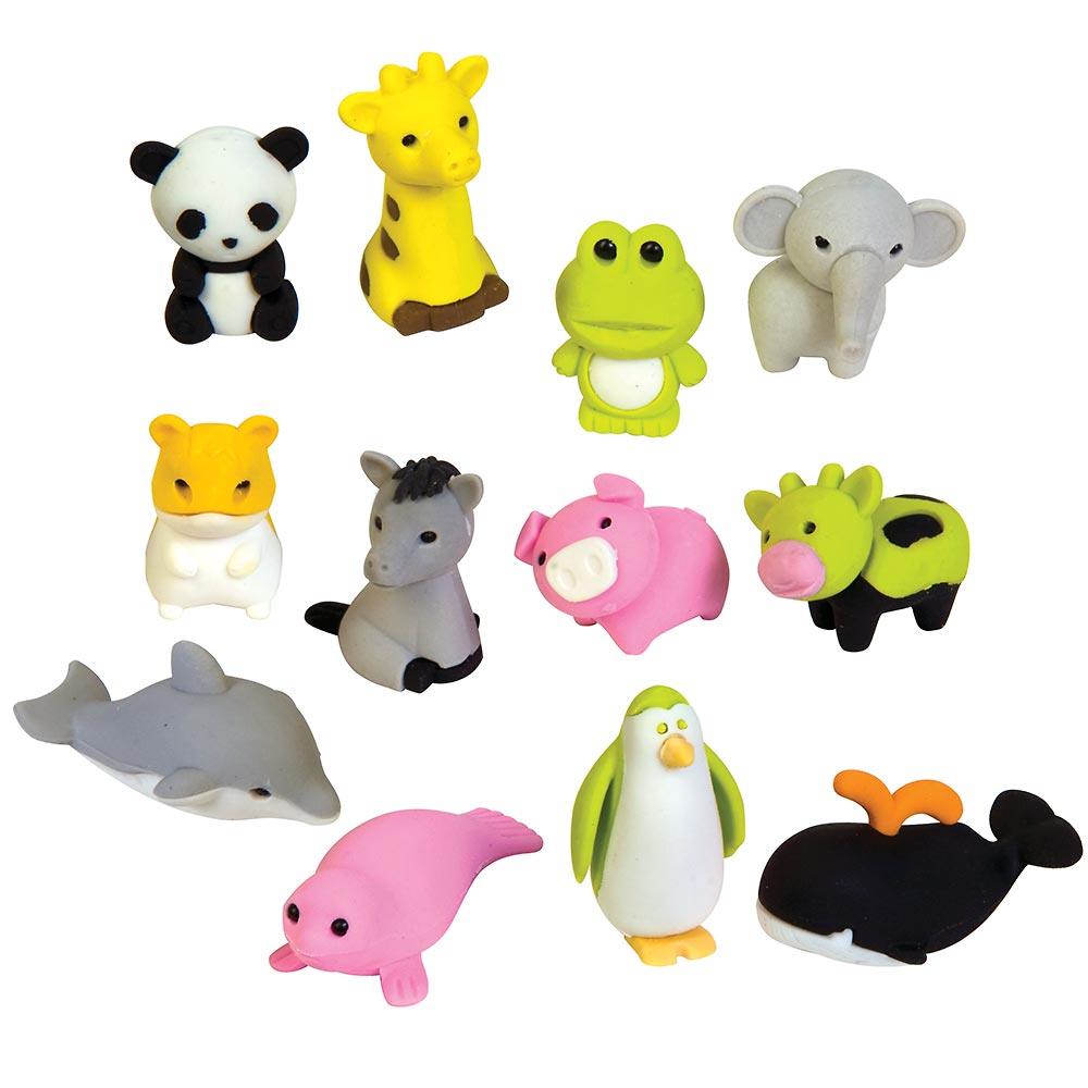 FunErasers-Mini Erasers Assorted Designs