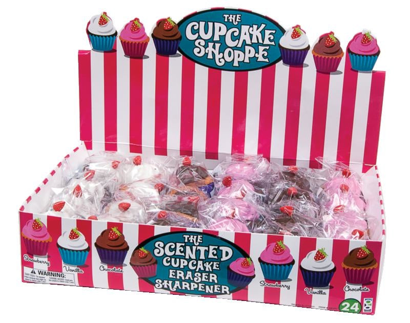 Cupcake Shoppe Scented Erasers and Sharpeners