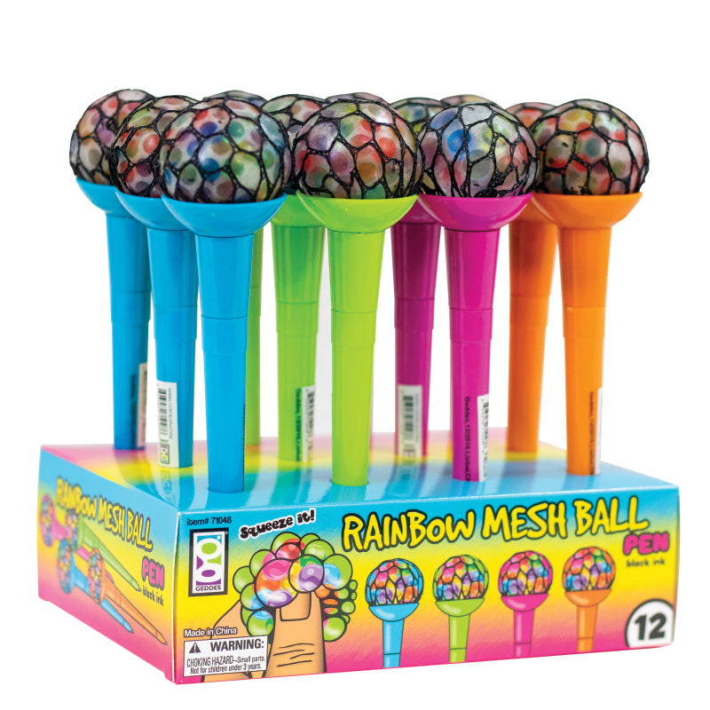 Rainbow Mesh Ball Pens