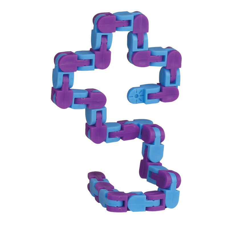 GOLDGE Wacky Tracks - 10 Pezzi Giocattoli Snake Chain Fidget - Antistress E Puzzle Per Bambini - 24 Link Per Pezzo