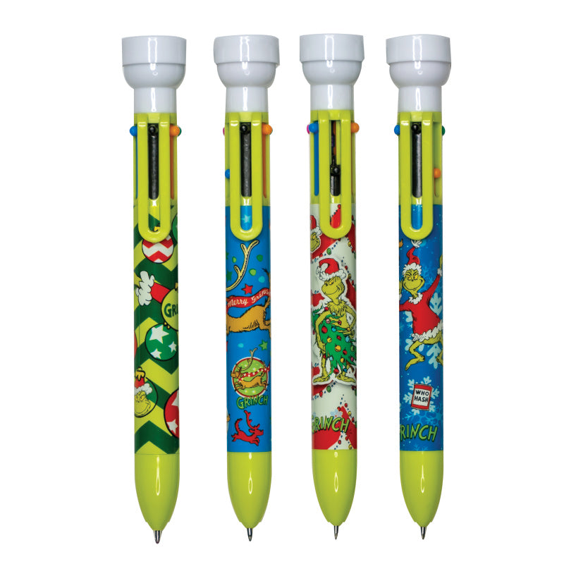 The Grinch 6-Color Pens with Stamper