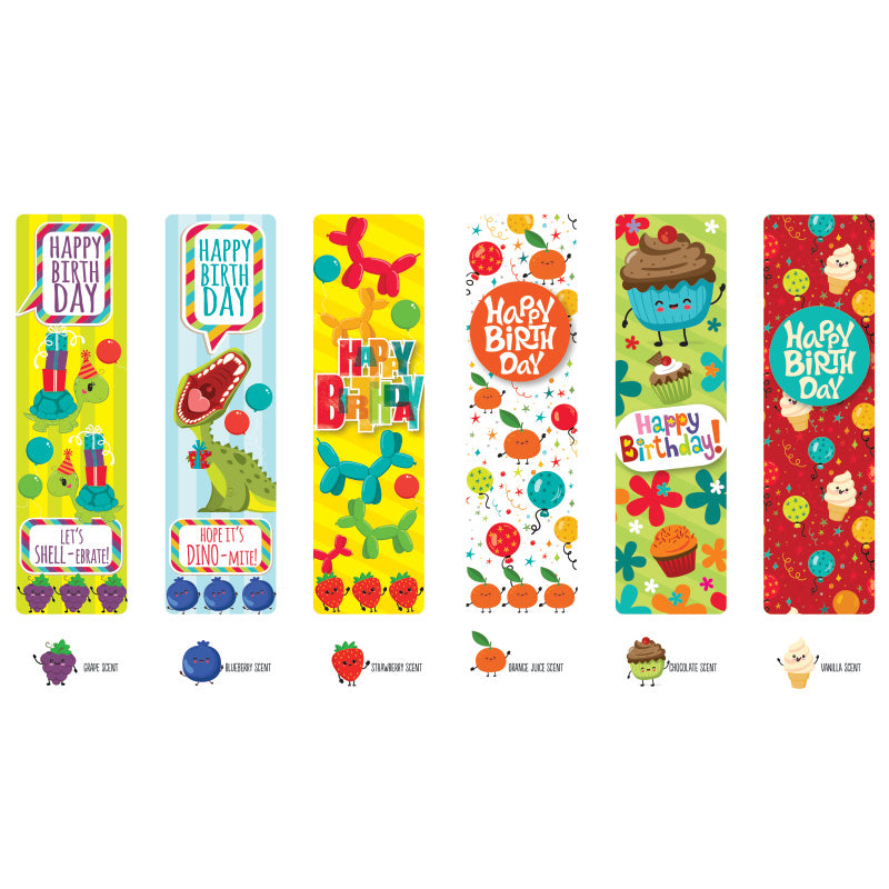 Scented Birthday Bookmarks