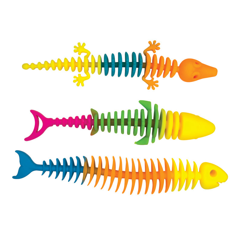Rainbow Reptile Skeleton Toy