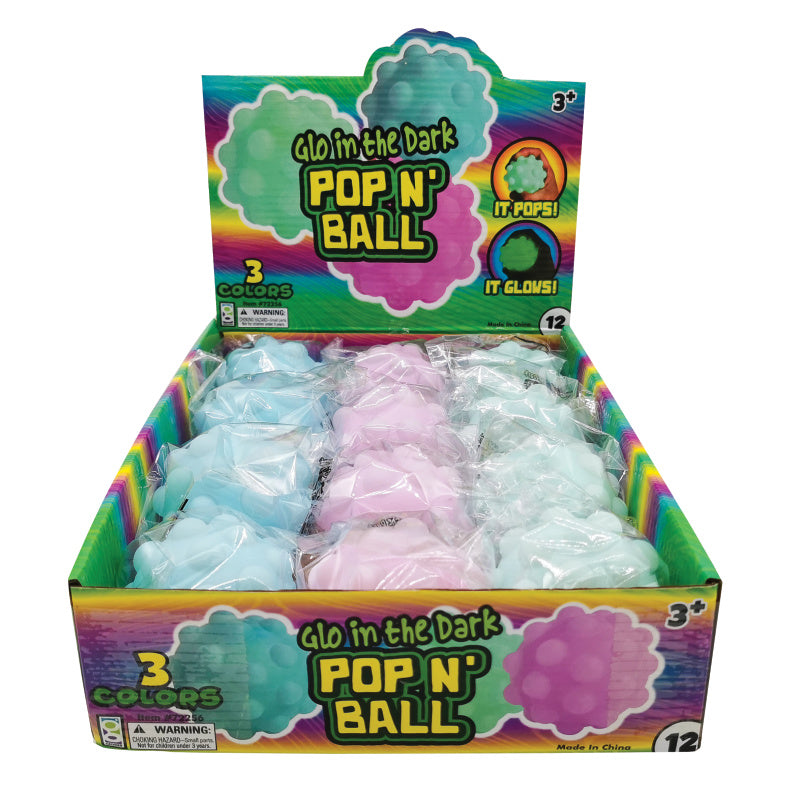 NEW WHAM O Pop Bang GLOW IN THE DARK BALLS 10 Refill Balls Night Action